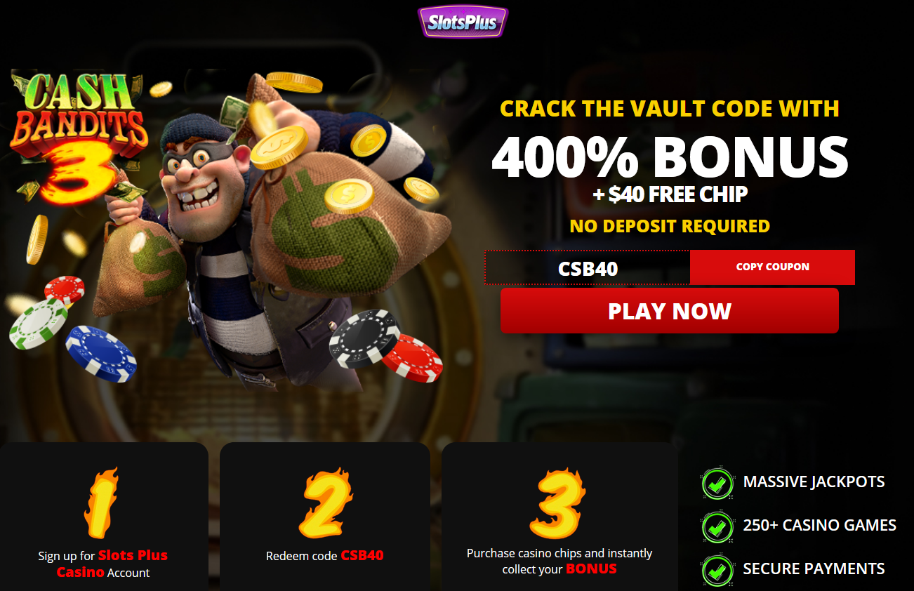 400% WELCOME
BONUS + $40 FREE CHIP 400% WELCOME BONUS + $40
FREE CHIP