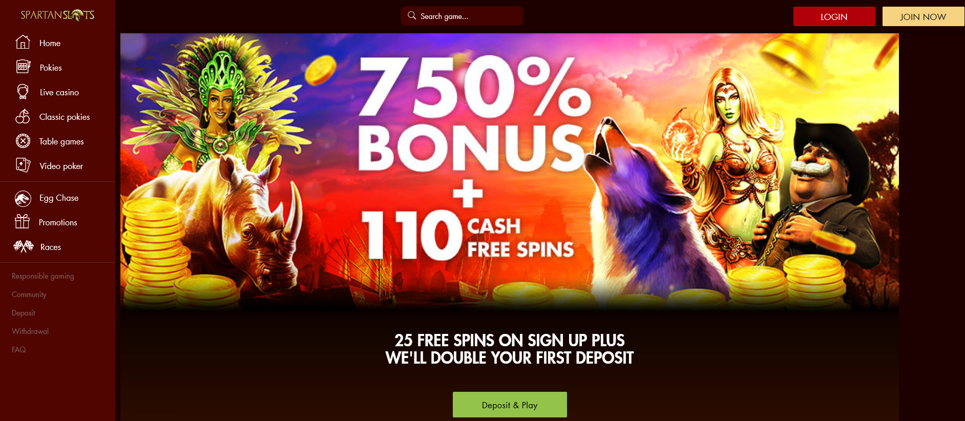 Spartan
Slots Welcome
Bonus Spartan Slots Welcome Bonus
